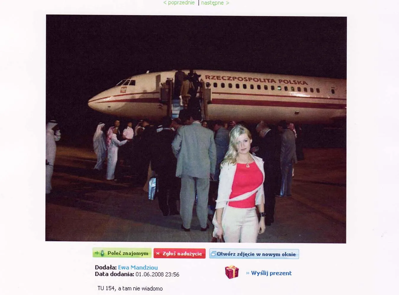 Rządowy samolot dla narzeczonej Misiaka