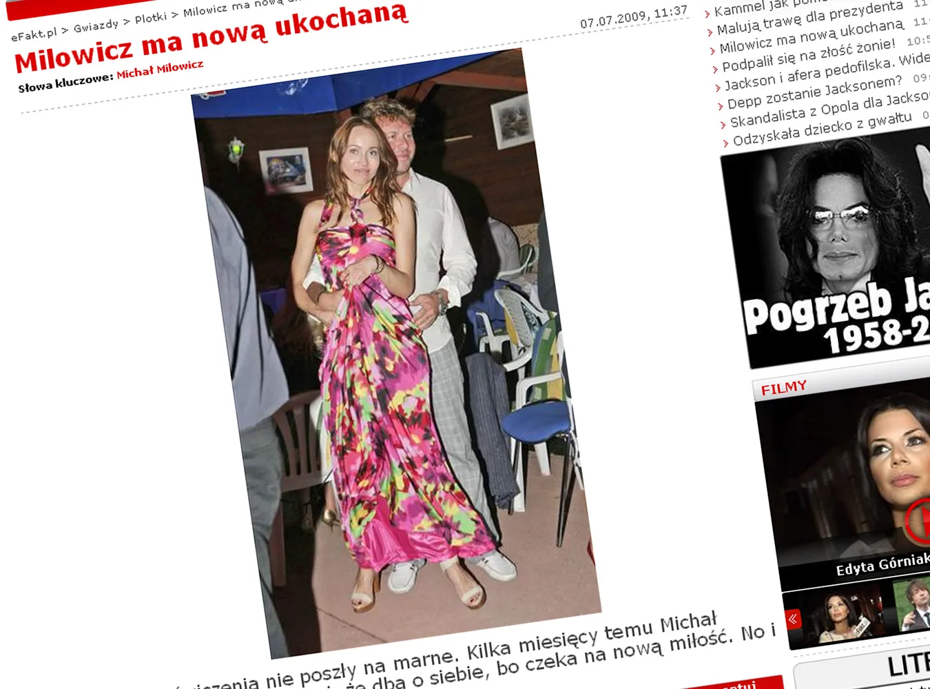 Zobacz, kogo poderwał Michał Milowicz