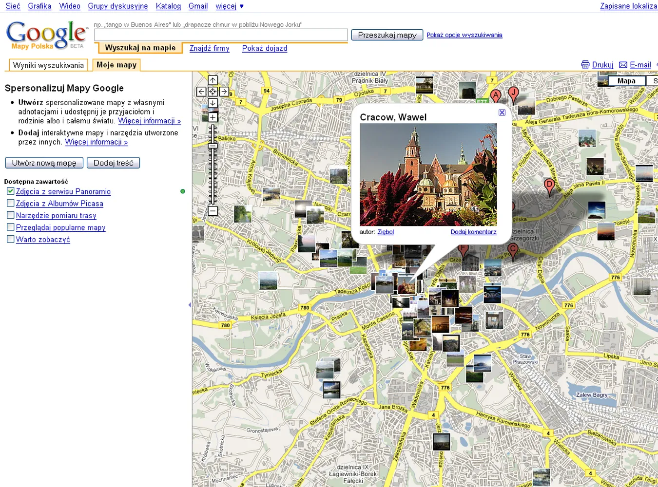 Google maps ma polską wersję