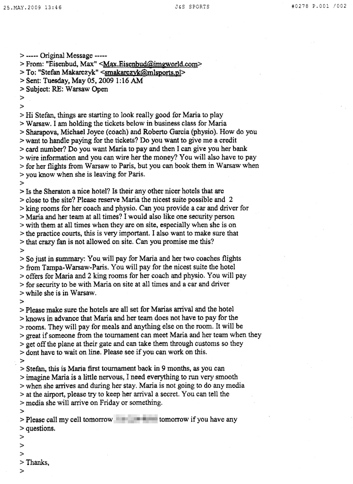 Radwański się myli. Maria grała za darmo