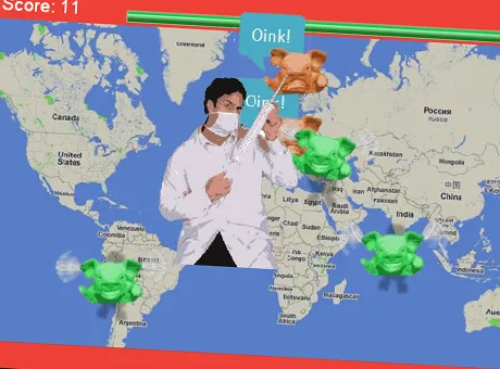 Wirtualna walka ze świńską grypą