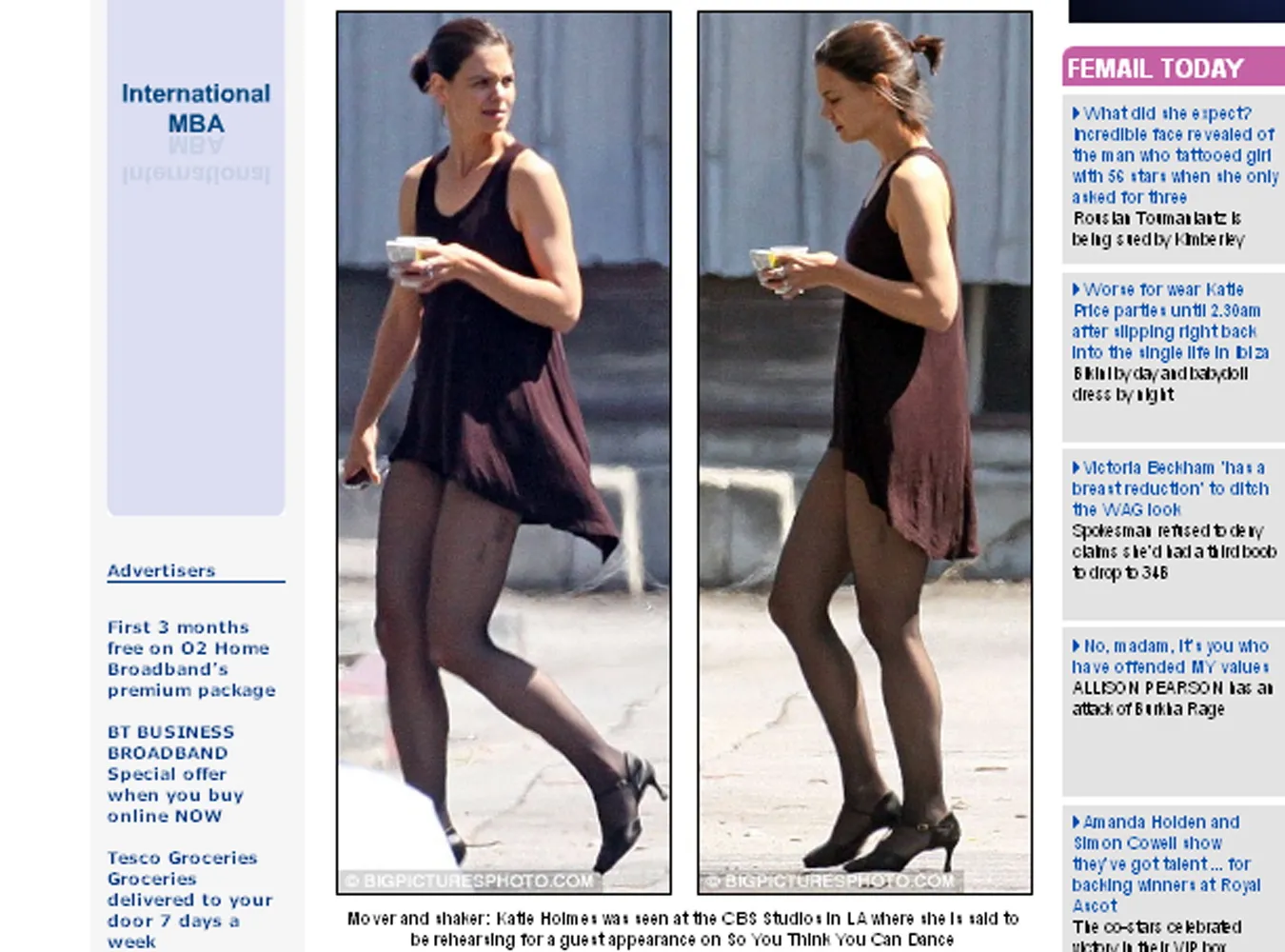 Zobacz niesamowite nogi Katie Holmes