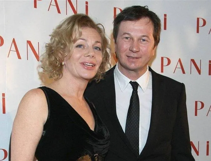 Piotr Cyrwus z żoną