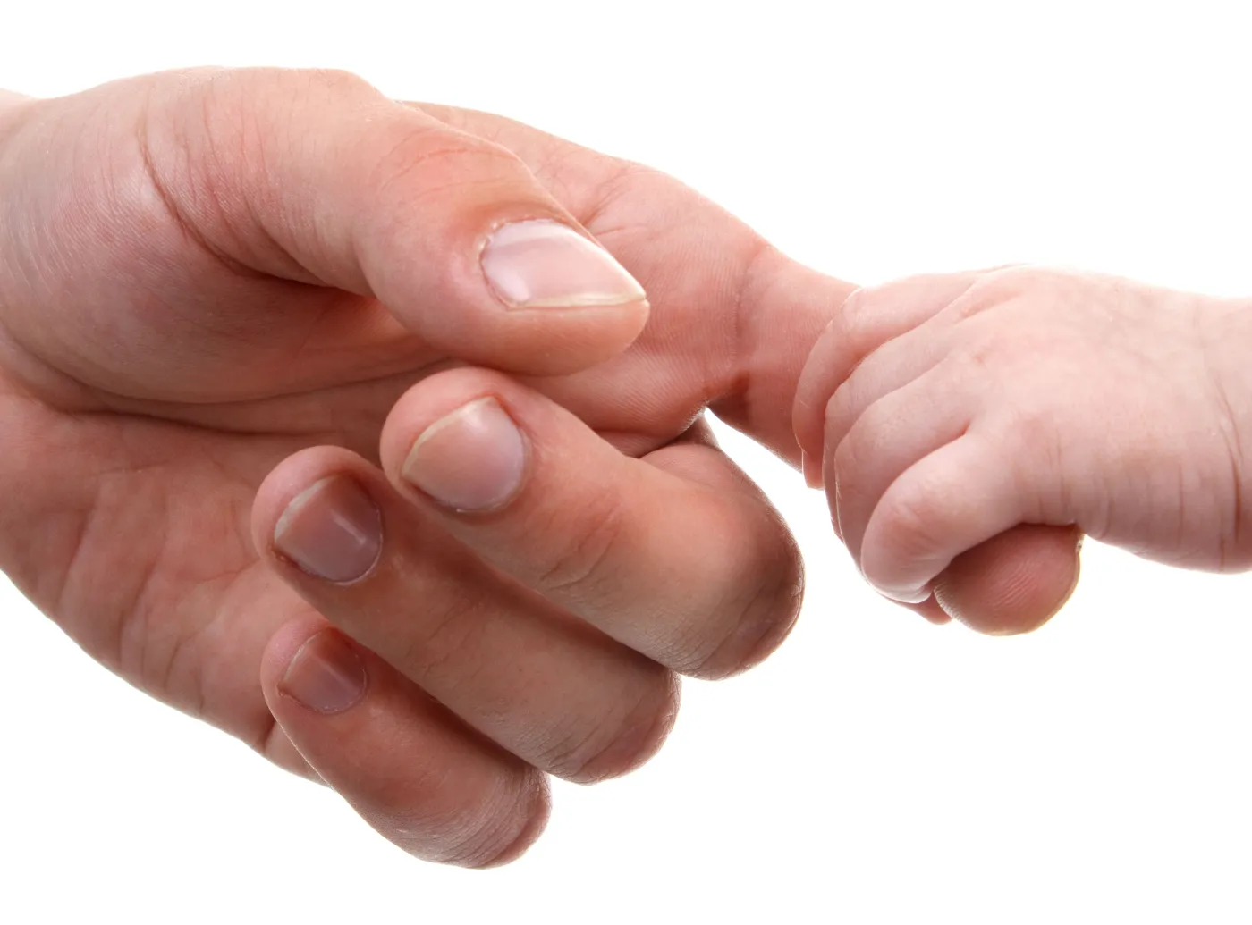 mężczyzna i niemowlę