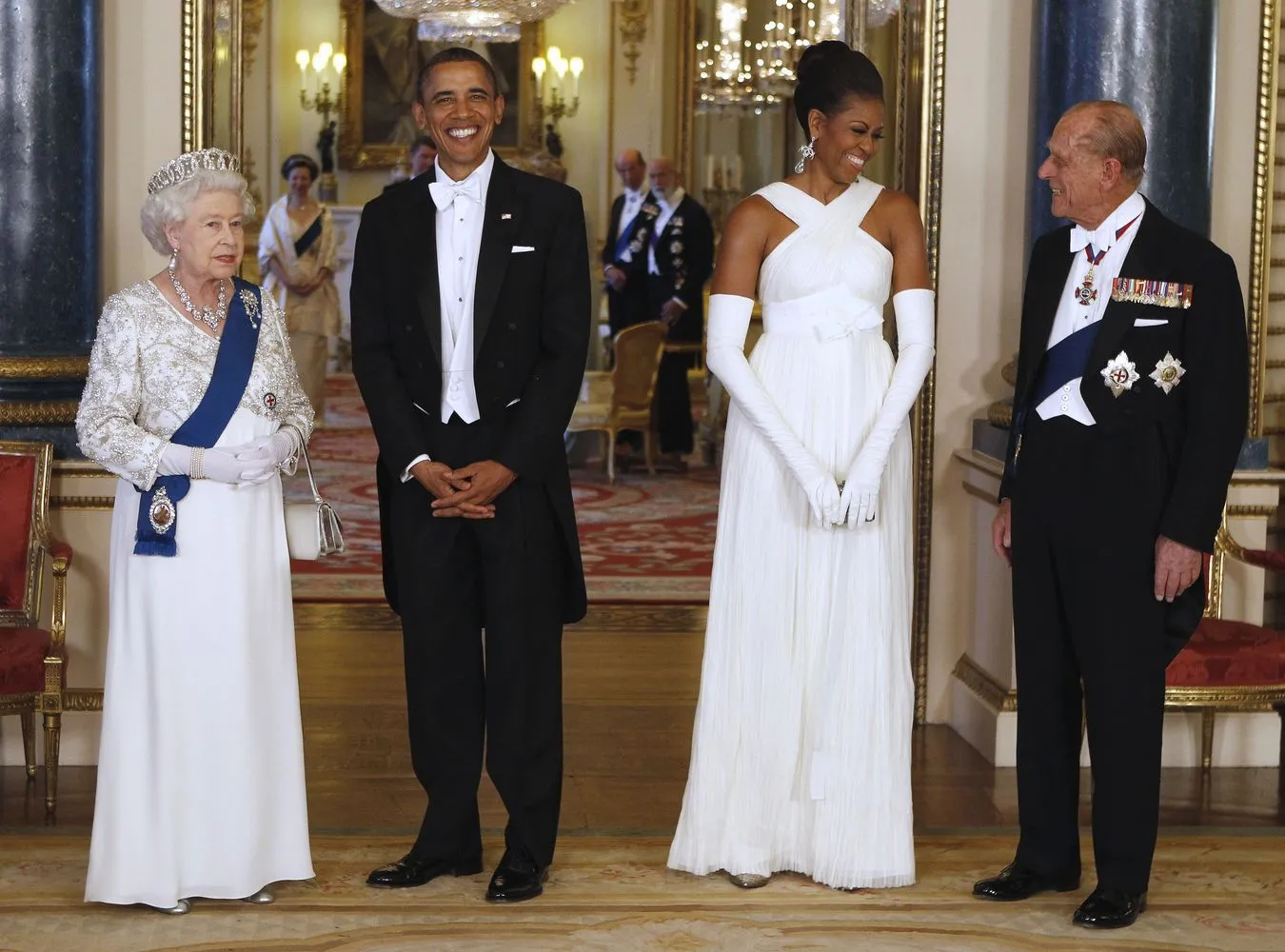 Wielka feta u królowej na cześć Obamy. Nie wpuścili Kate Middleton?