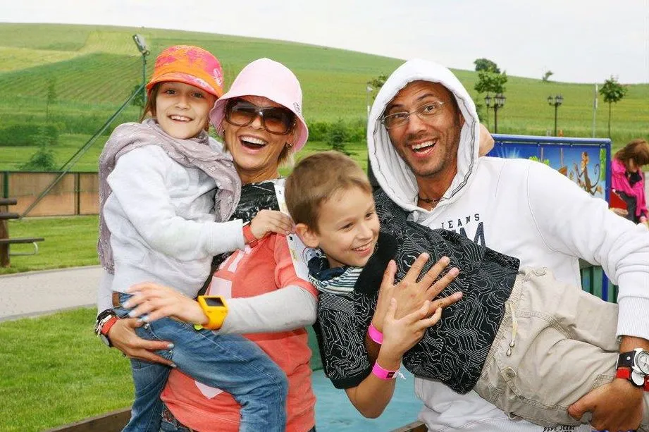 Mandaryna z rodziną