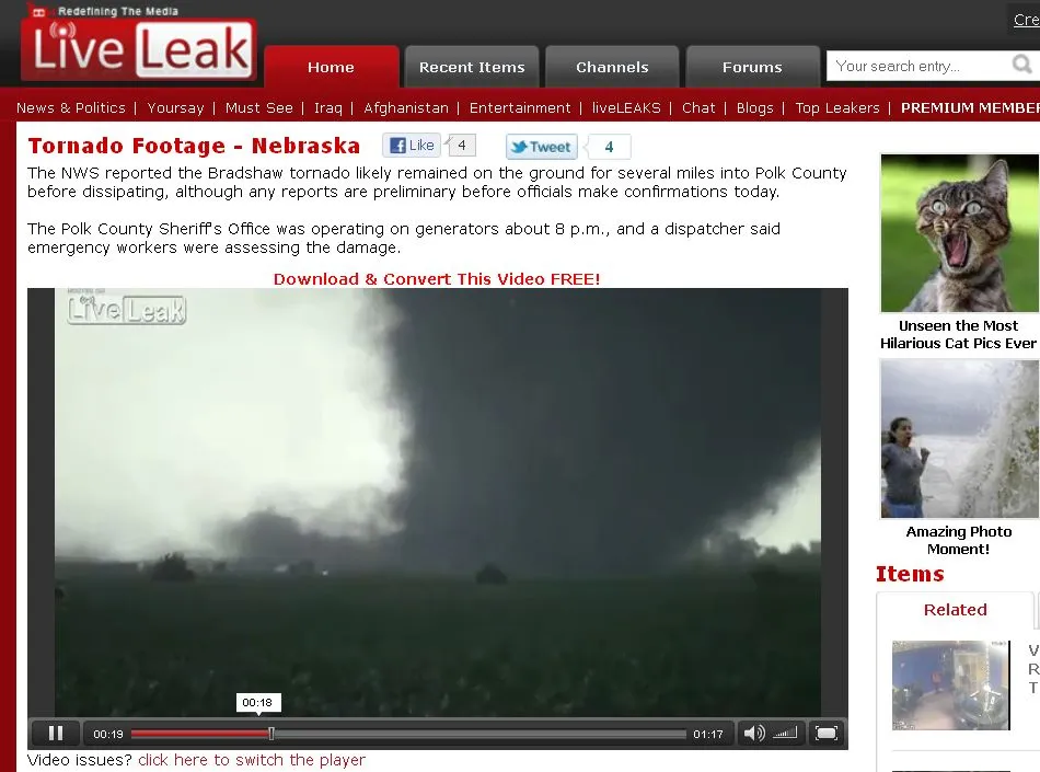 Tornado w Nebrasce
