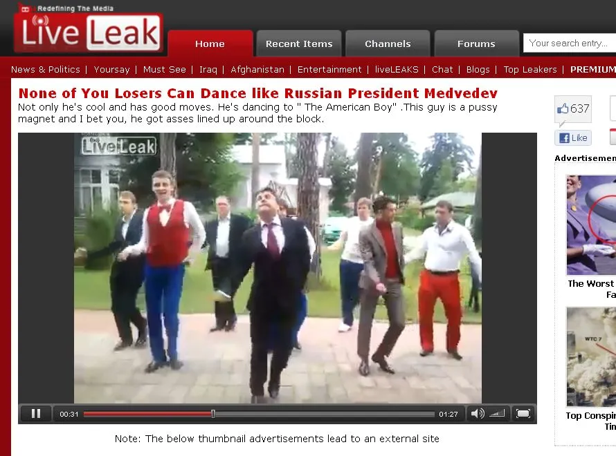 Tak rosyjski kabaret drwi z ruchów prezydenta