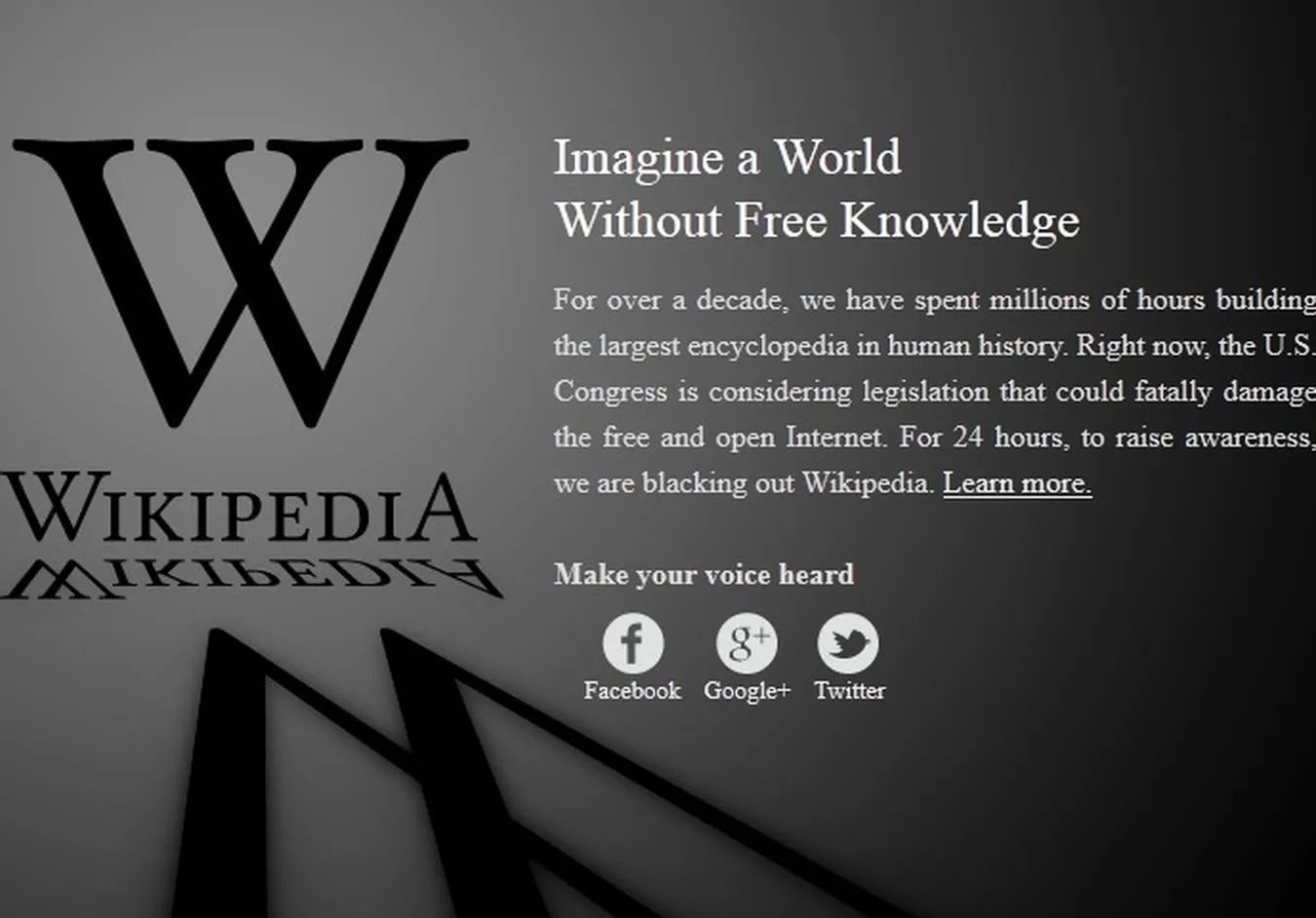 Wikipedia wyłączona