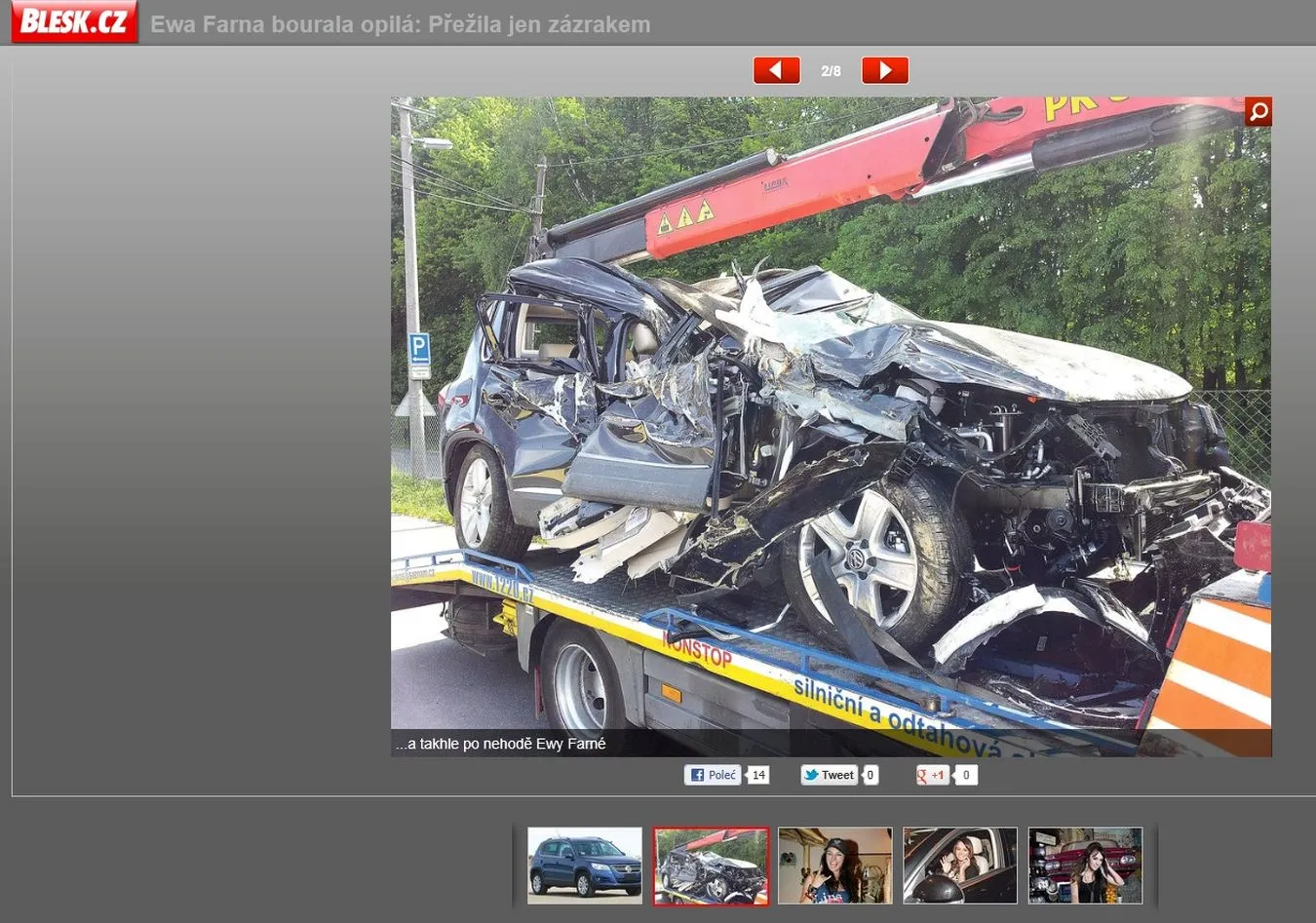 Samochód Ewy Farnej