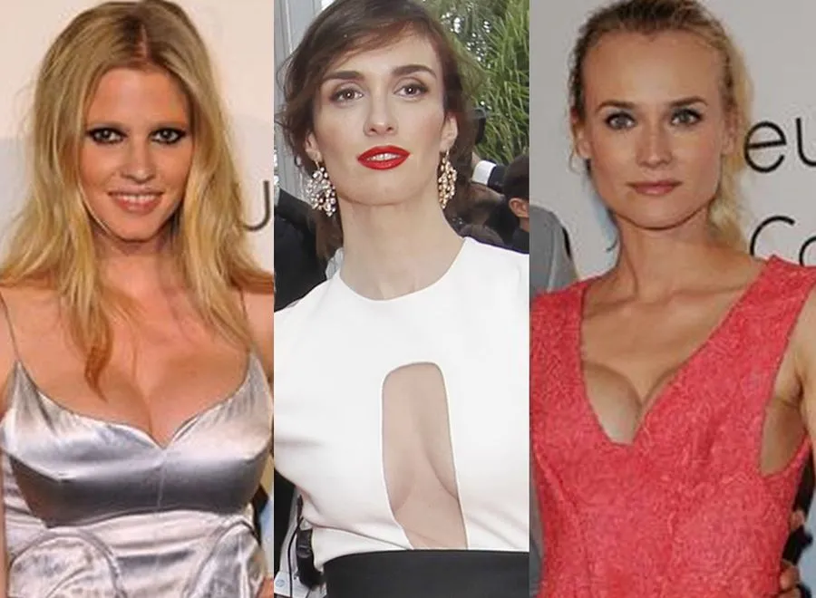 Piersi na czerwonym dywanie! Szaleństwo dekoltów w Cannes