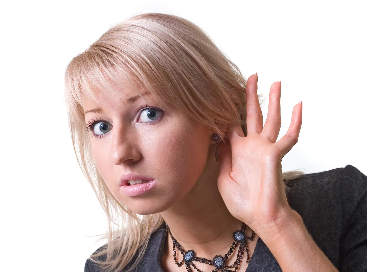 słuch kobieta hałas