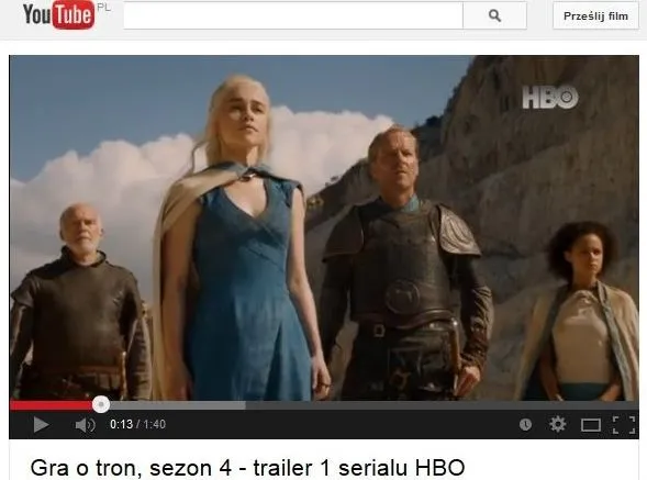 oficjalny zwiastun 4. sezonu "Gry o tron"
