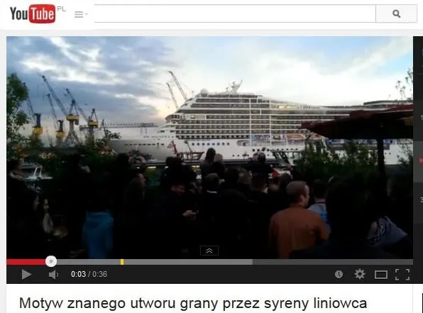 Syreny statku zagrały rockowy przebój. Oto największy instrument świata [Hit Internetu]