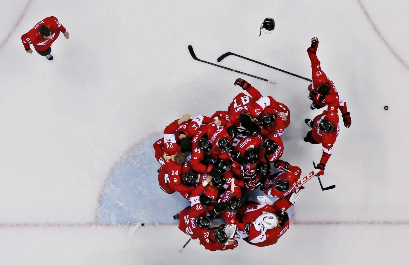 Radość w Kanadzie po zwycięstwie nad Szwecją w Soczi