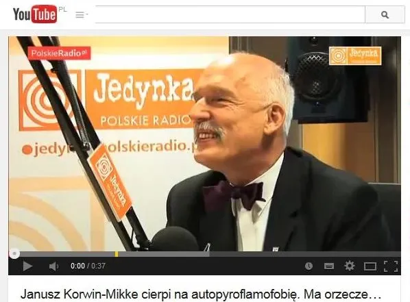 Janusz Korwin-Mikke cierpi na chorobę, którą sam wymyślił [WIDEO]