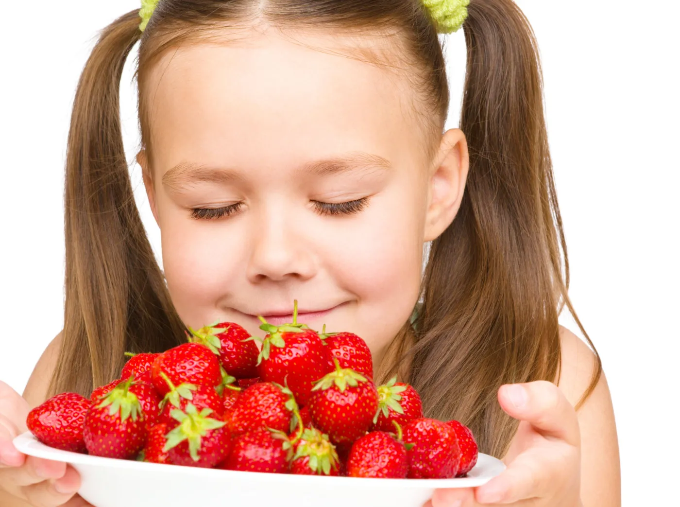 Dziecko je truskawki