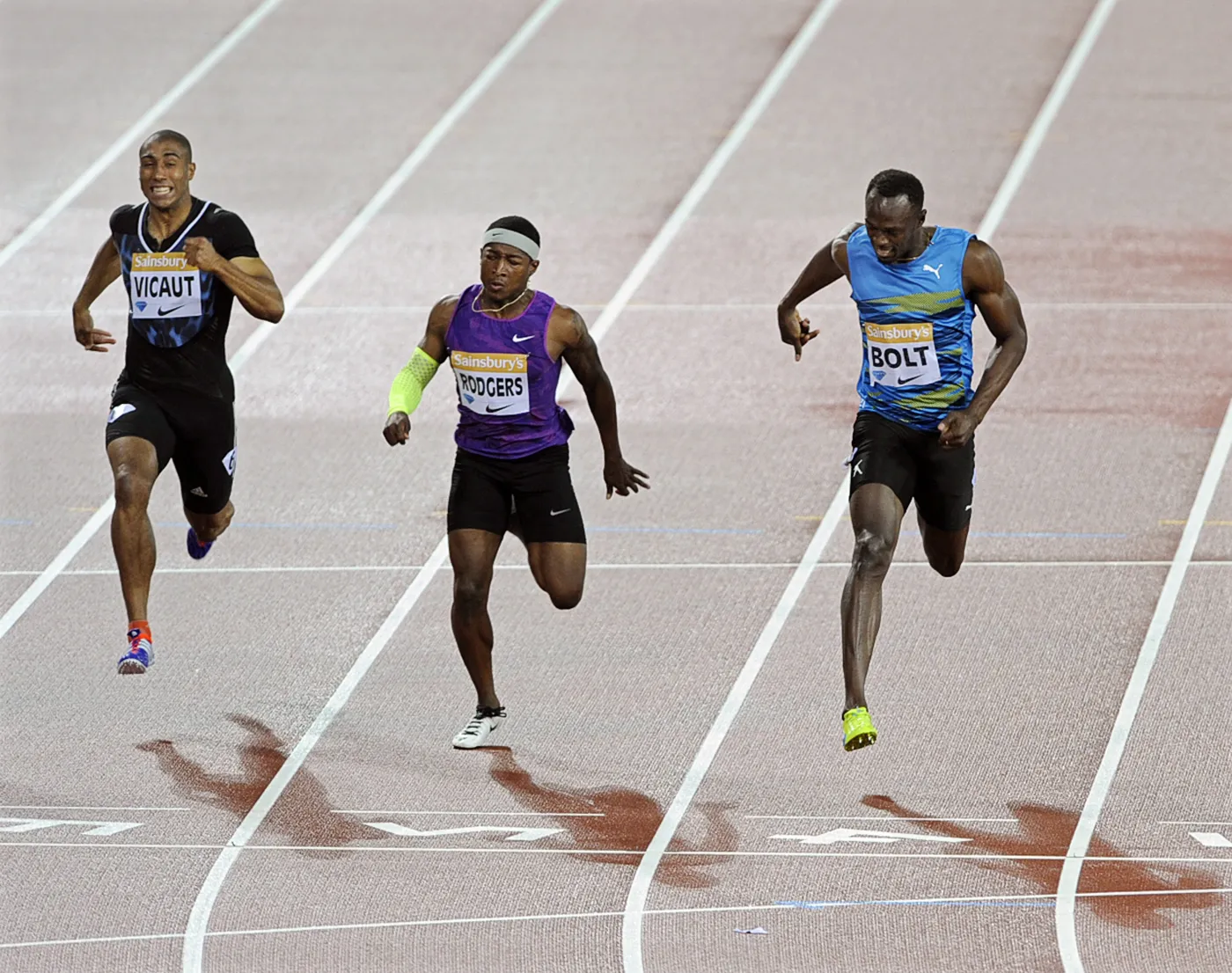 Usain Bolt (z prawej)