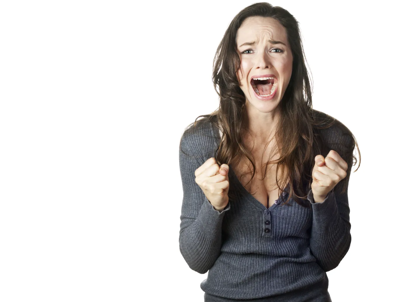 Zdenerwowana kobieta