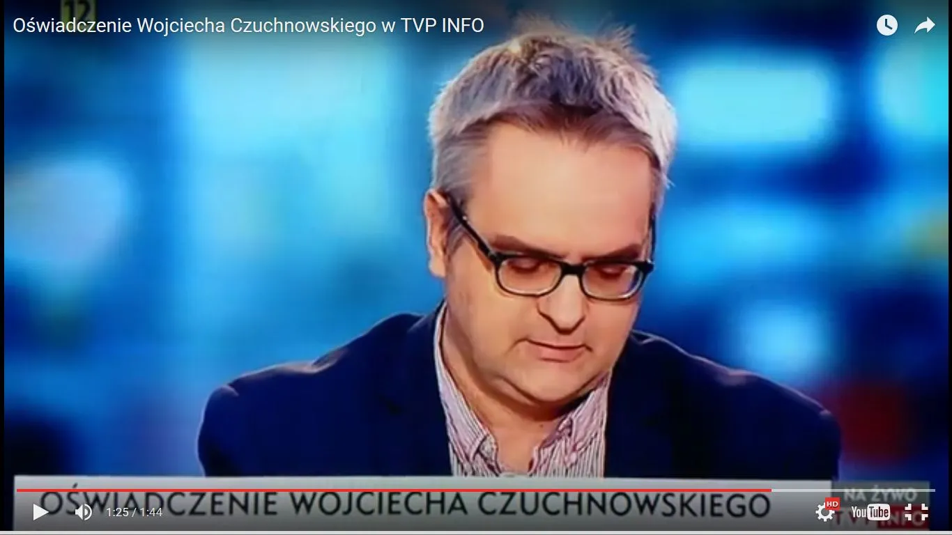 Dziennikarz "Gazety Wyborczej" opuścił studio TVP. "Do zobaczenia w demokratycznej Polsce"