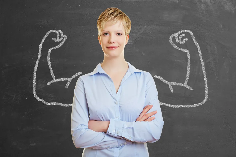 Pewna siebie kobieta