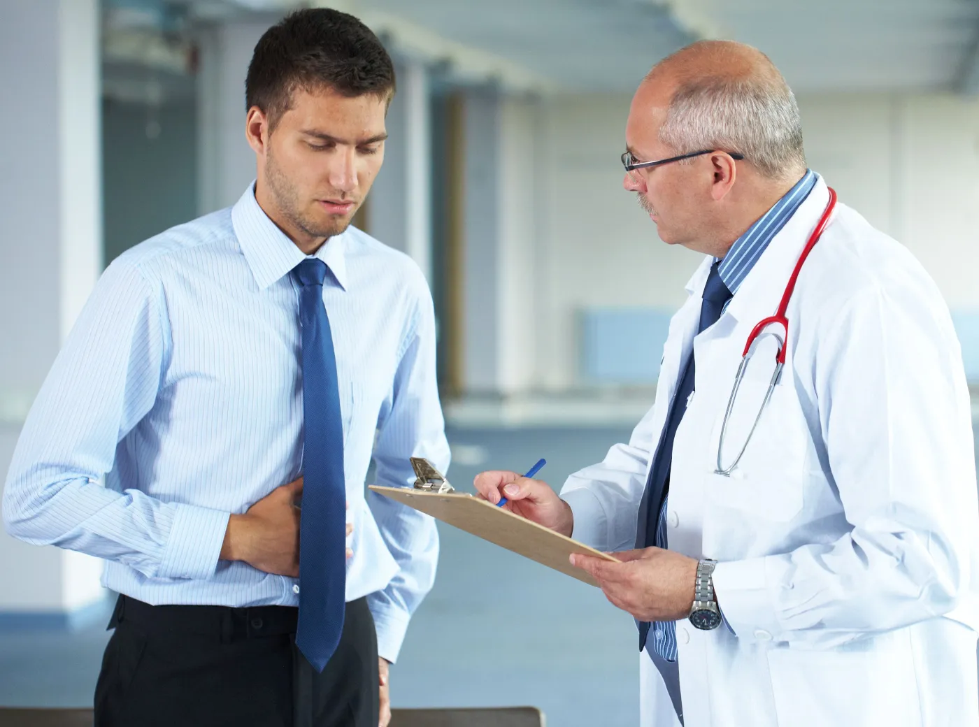 Mężczyzna u lekarza
