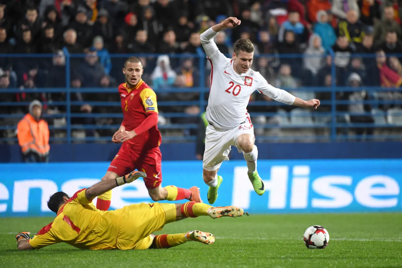 El. MŚ 2018: Zwycięstwo zrodziło się w bólu. Polacy pokonali Czarnogórę i są coraz bliżej gry na mundialu