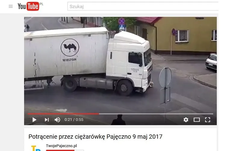 Kobieta pod ciężarówką. Groźnie wyglądający wypadek w Pajęcznie