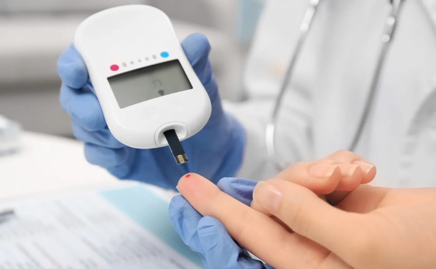 Badanie glukometrem