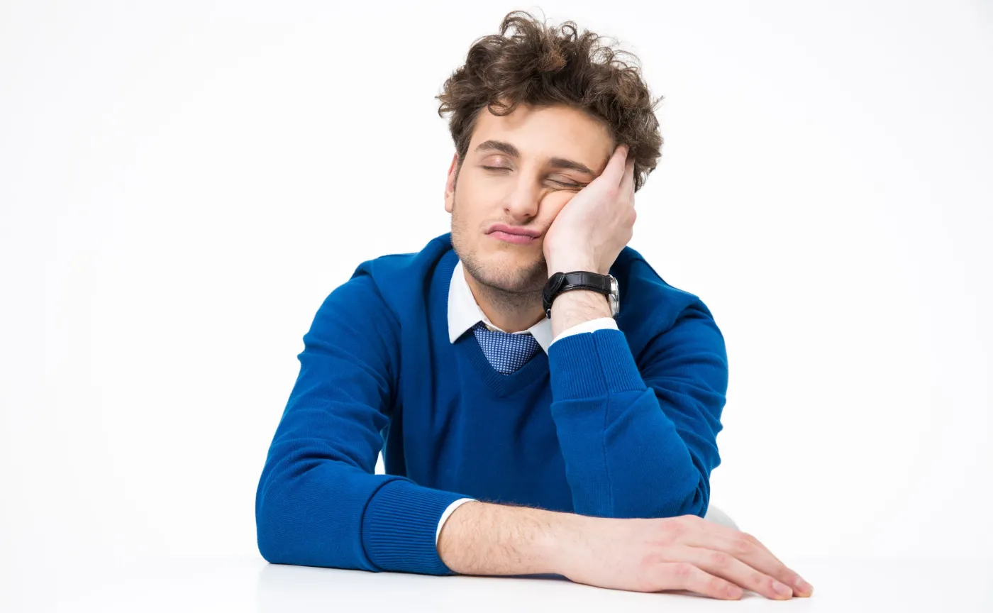 Zmęczony mężczyzna