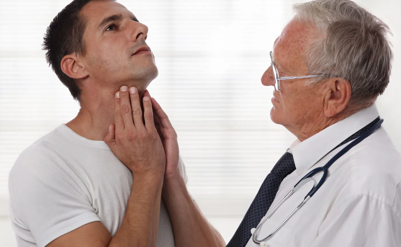 Mężczyzna u lekarza