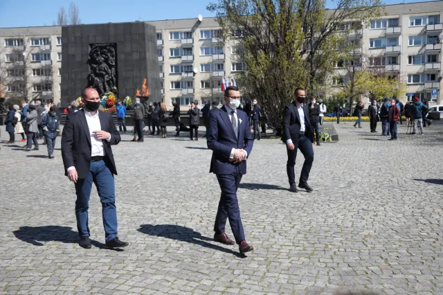Politycy oddali hołd uczestnikom powstania w getcie warszawskim