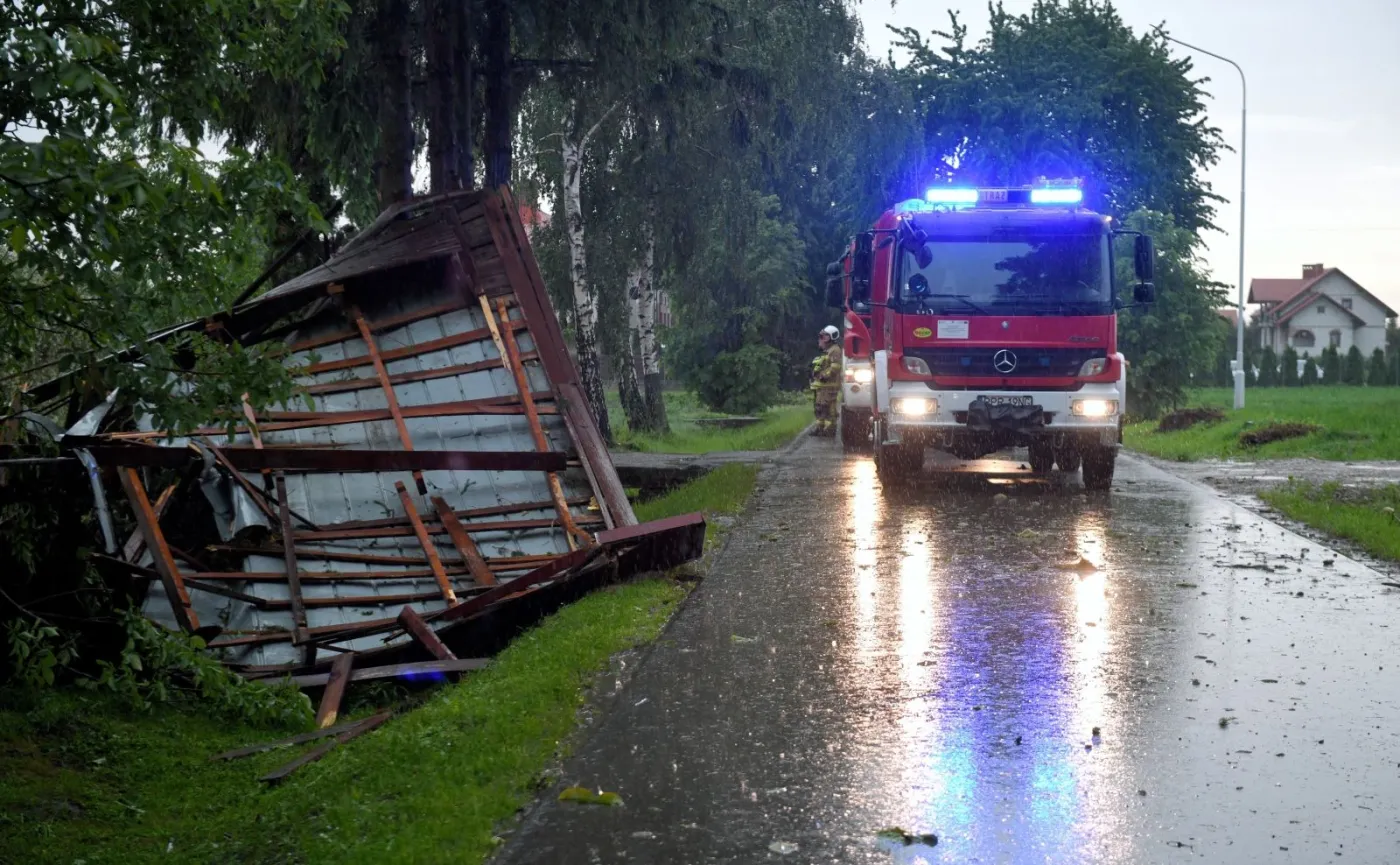 Burze. Straż pożarna