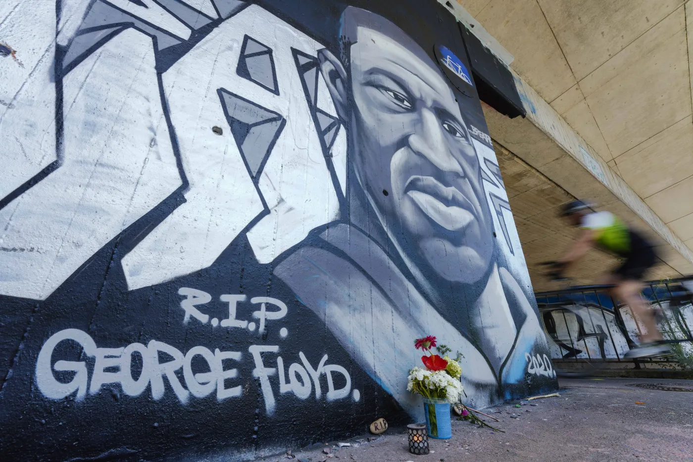 George Floyd mural in Germany