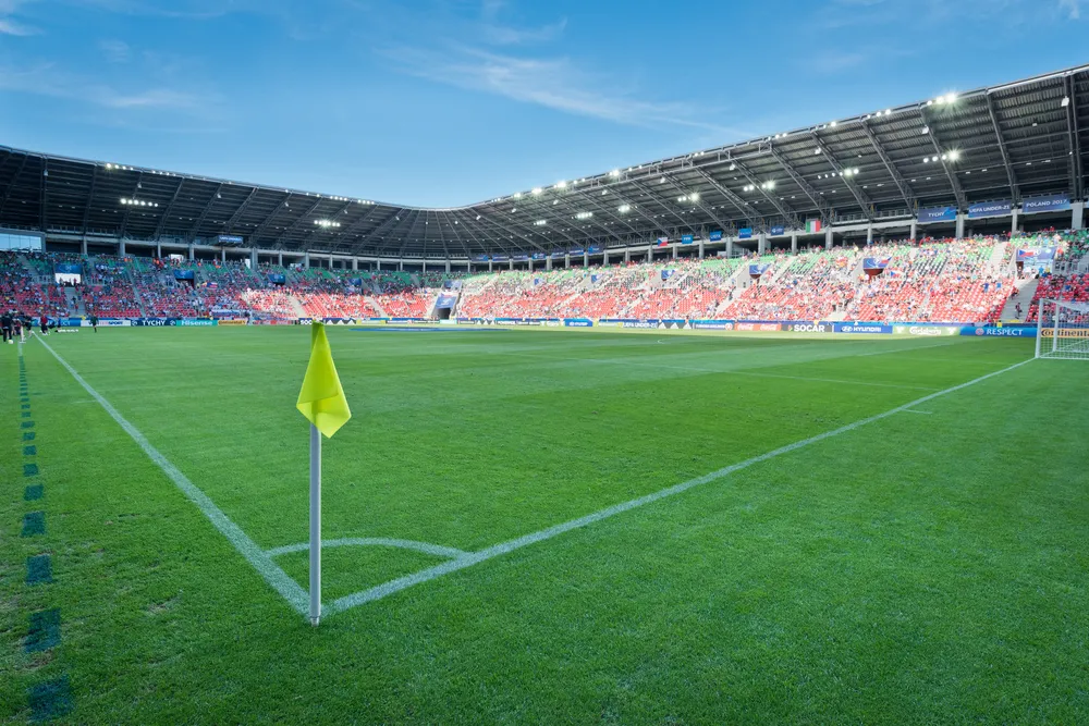 Mecz Armenia - Gruzja na stadionie w... Tychach