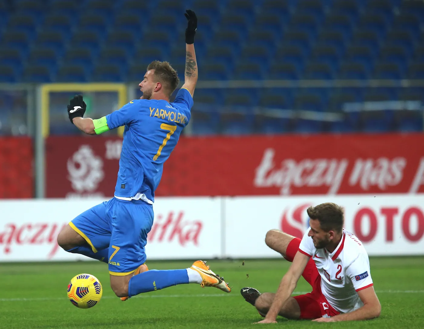 Pięciu zakażonych w reprezentacji Ukrainy po meczu z Polską