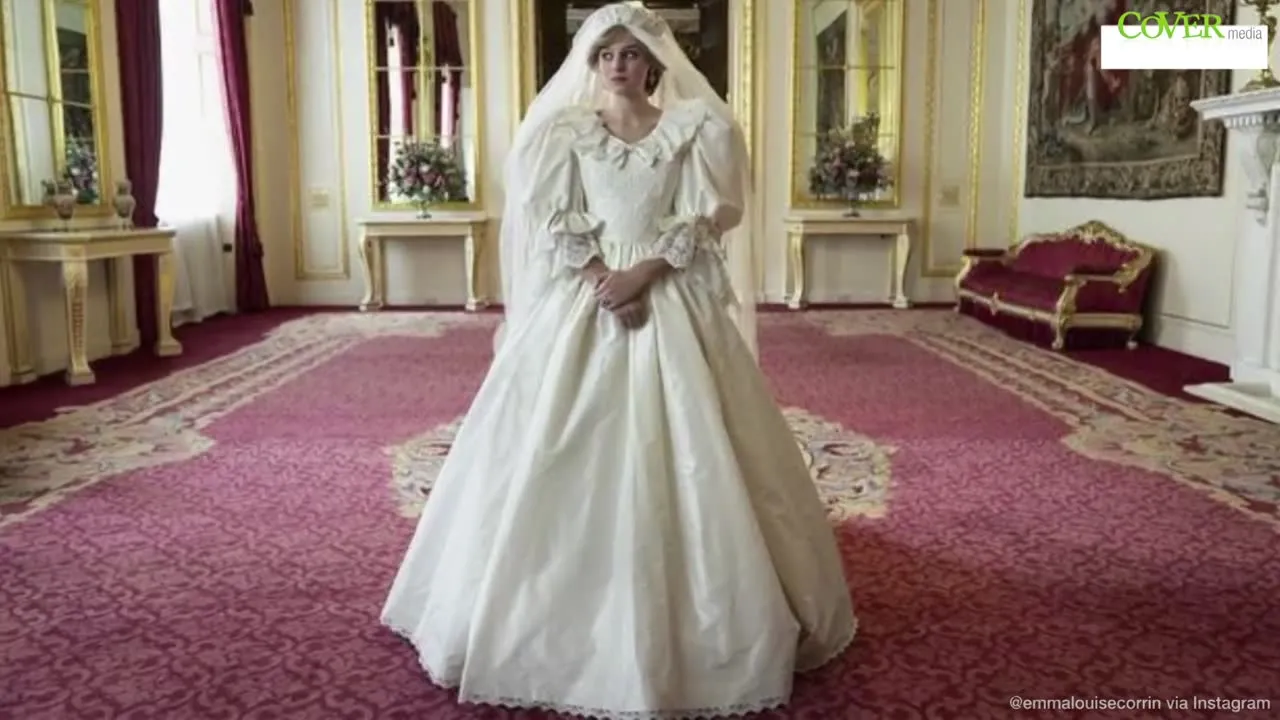 Emma Corrin zdradza kulisy "The Crown". Jak został odwzorowany ślubny wygląd Diany?