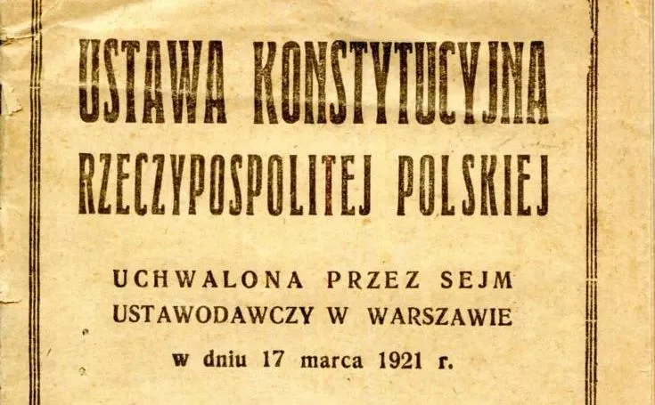 100 lat temu uchwalono Konstytucję marcową