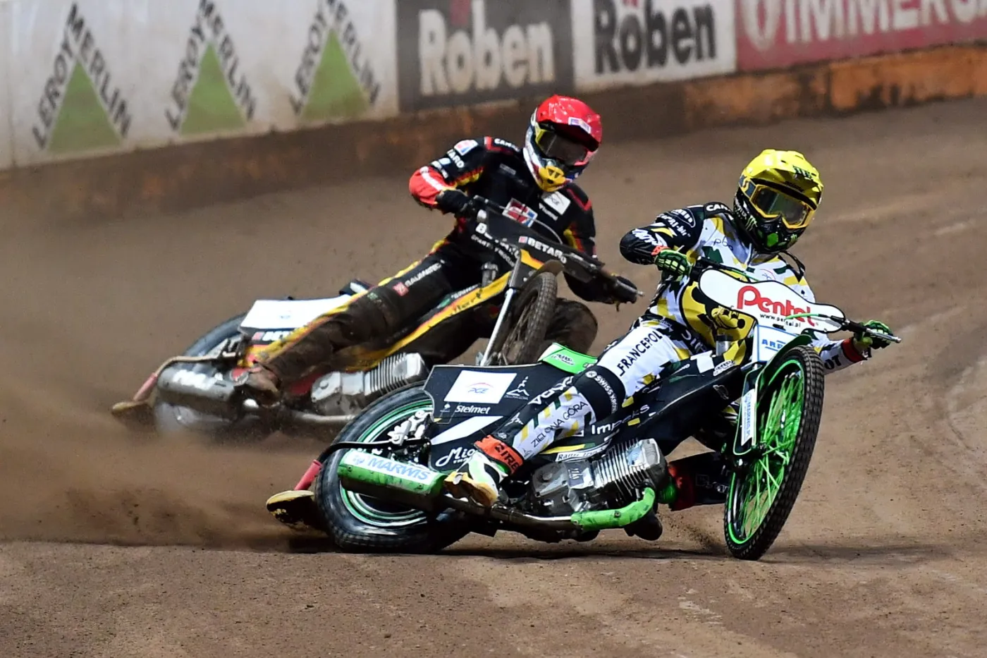 Paweł Przedpełski i Patryk Dudek w Grand Prix w 2022 roku