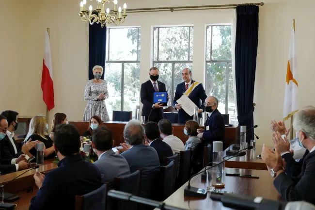Prezydent Duda otrzymał klucz do miasta Pafos