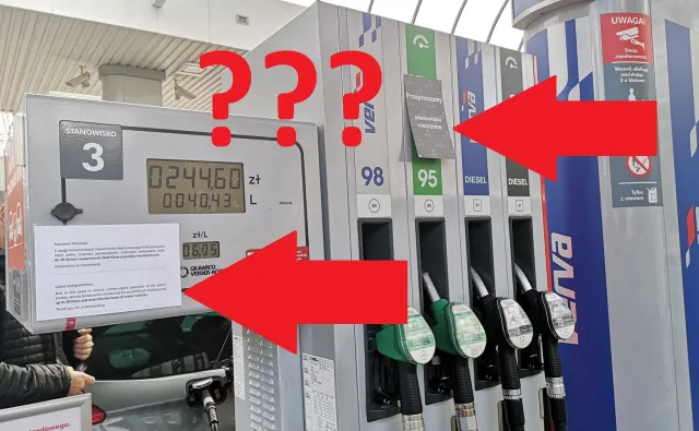 Benzyna 95 i kartki na dystrybutorach. Orlen wyjaśnia