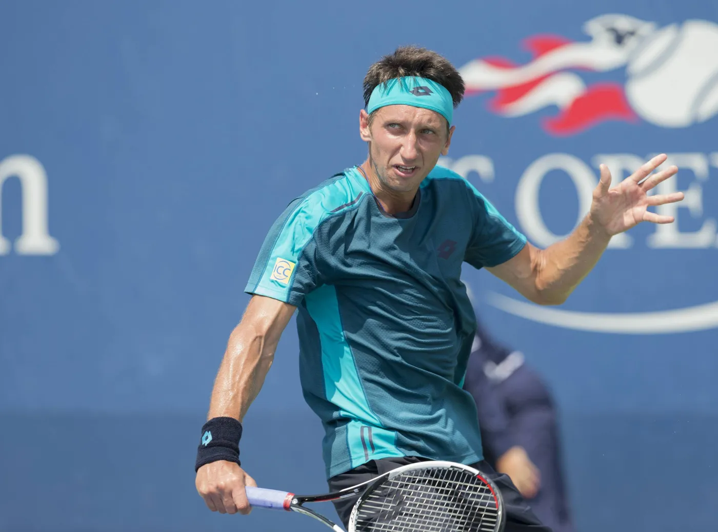 Tenisista Serhij Stachowski gotowy walczyć z bronią w ręku