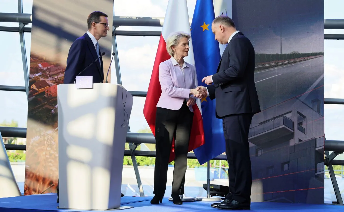 Ursula von der Leyen, Mateusz Morawiecki, Andrzej Duda
