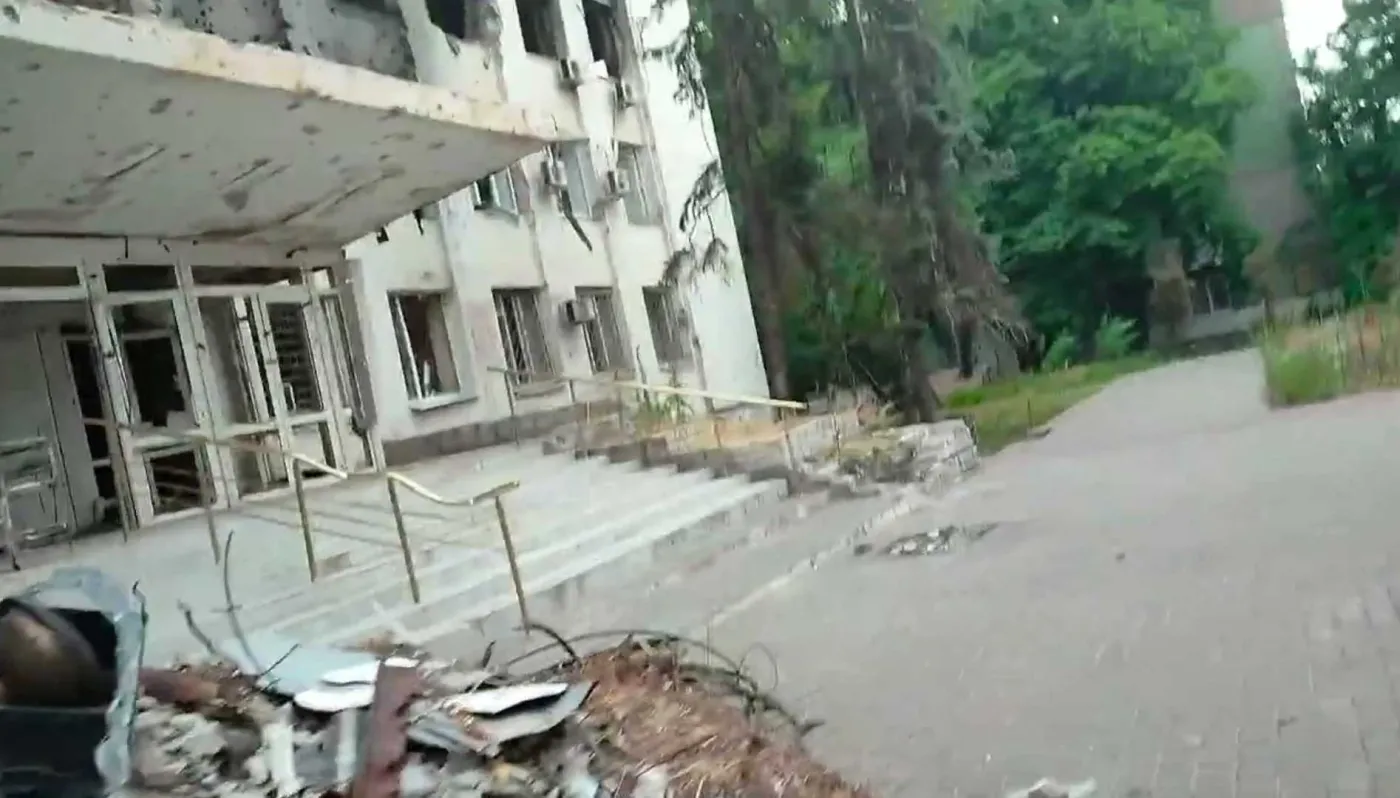 Kadr z filmu, udostępnionego przez Petro Andriuszczenko
