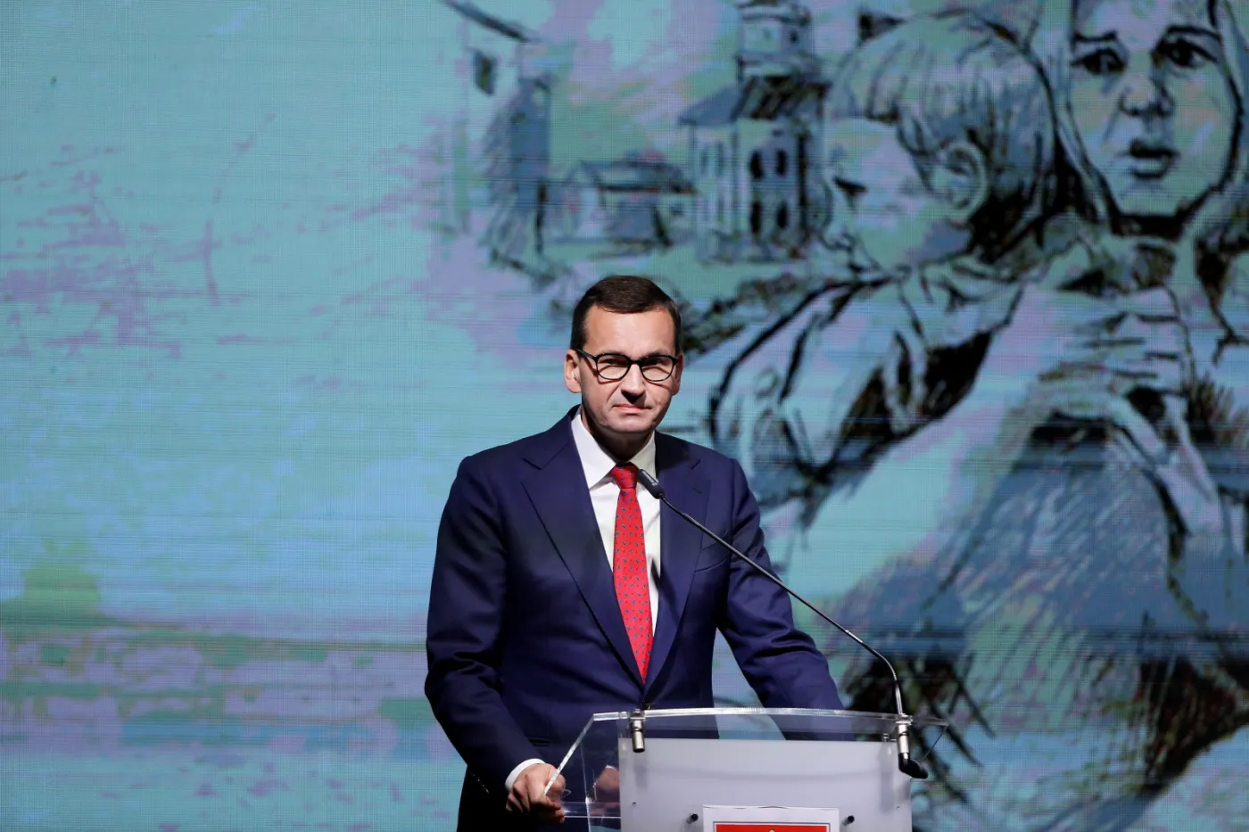 Morawiecki w Wieluniu: Polacy mieli być wymordowani w 85 proc.