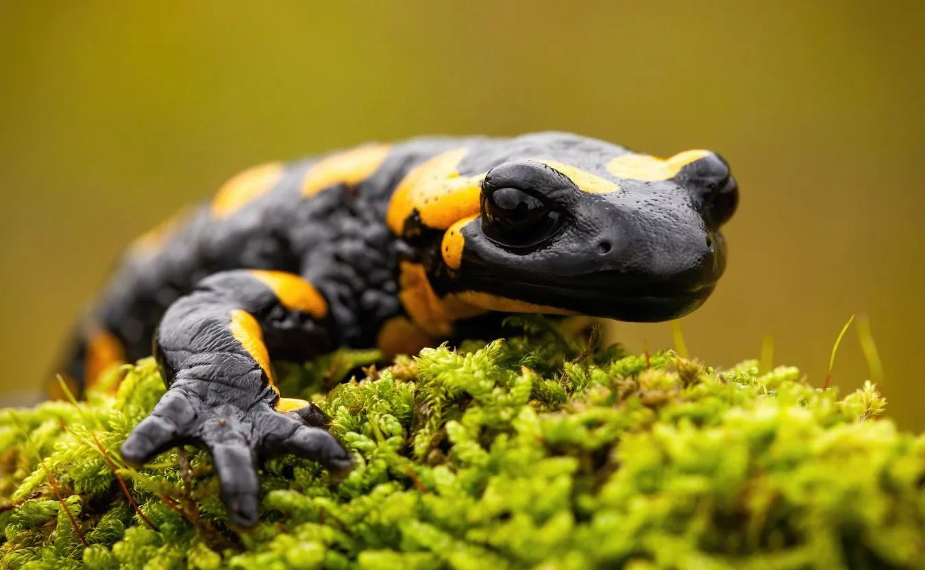 Tych płazów w Bieszczadach nie dotykaj! Lasy Państwowe ostrzegają przed salamandrami plamistymi
