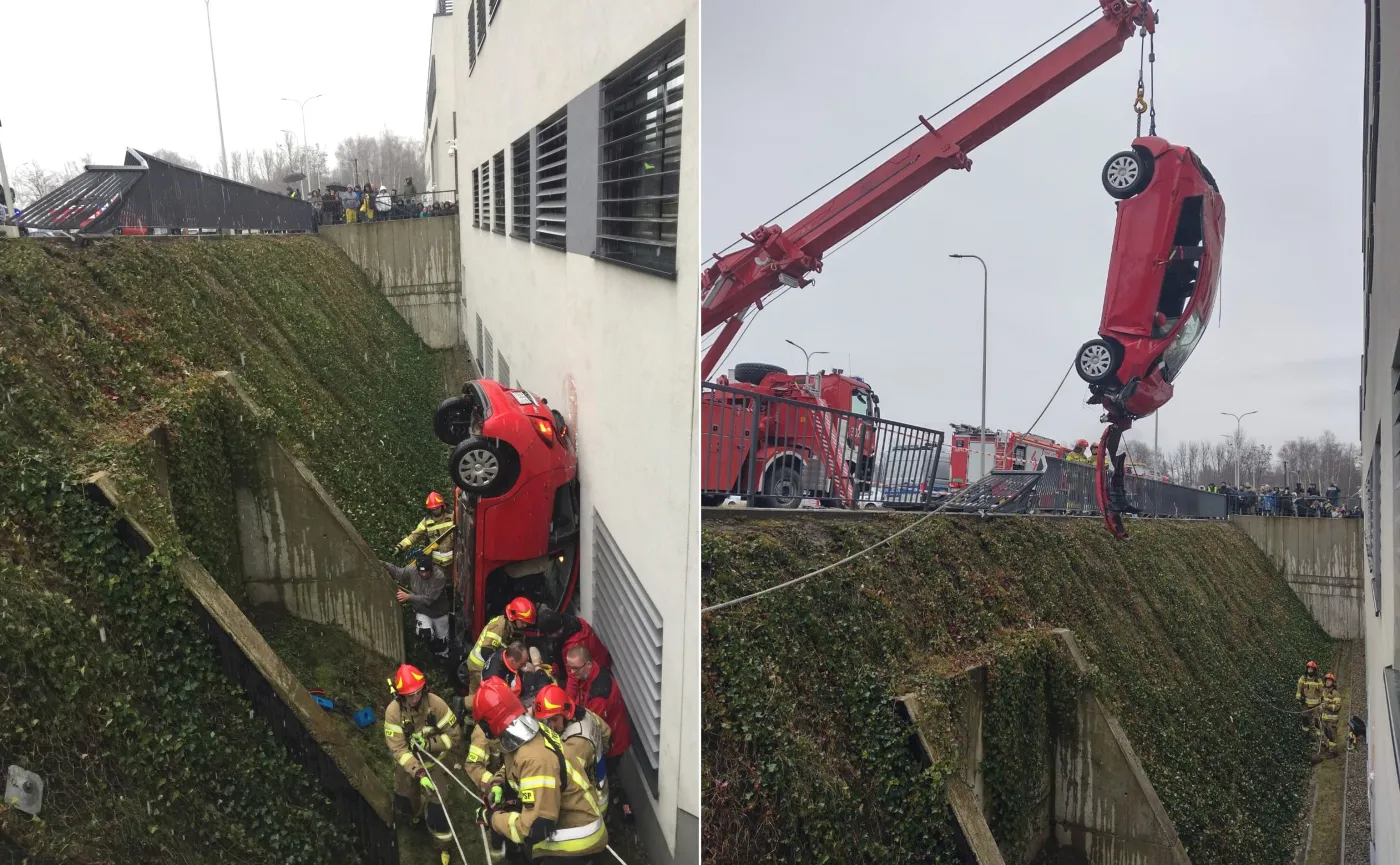 Pomyliła hamulec z gazem. Szokujący wypadek w Krakowie [WIDEO]