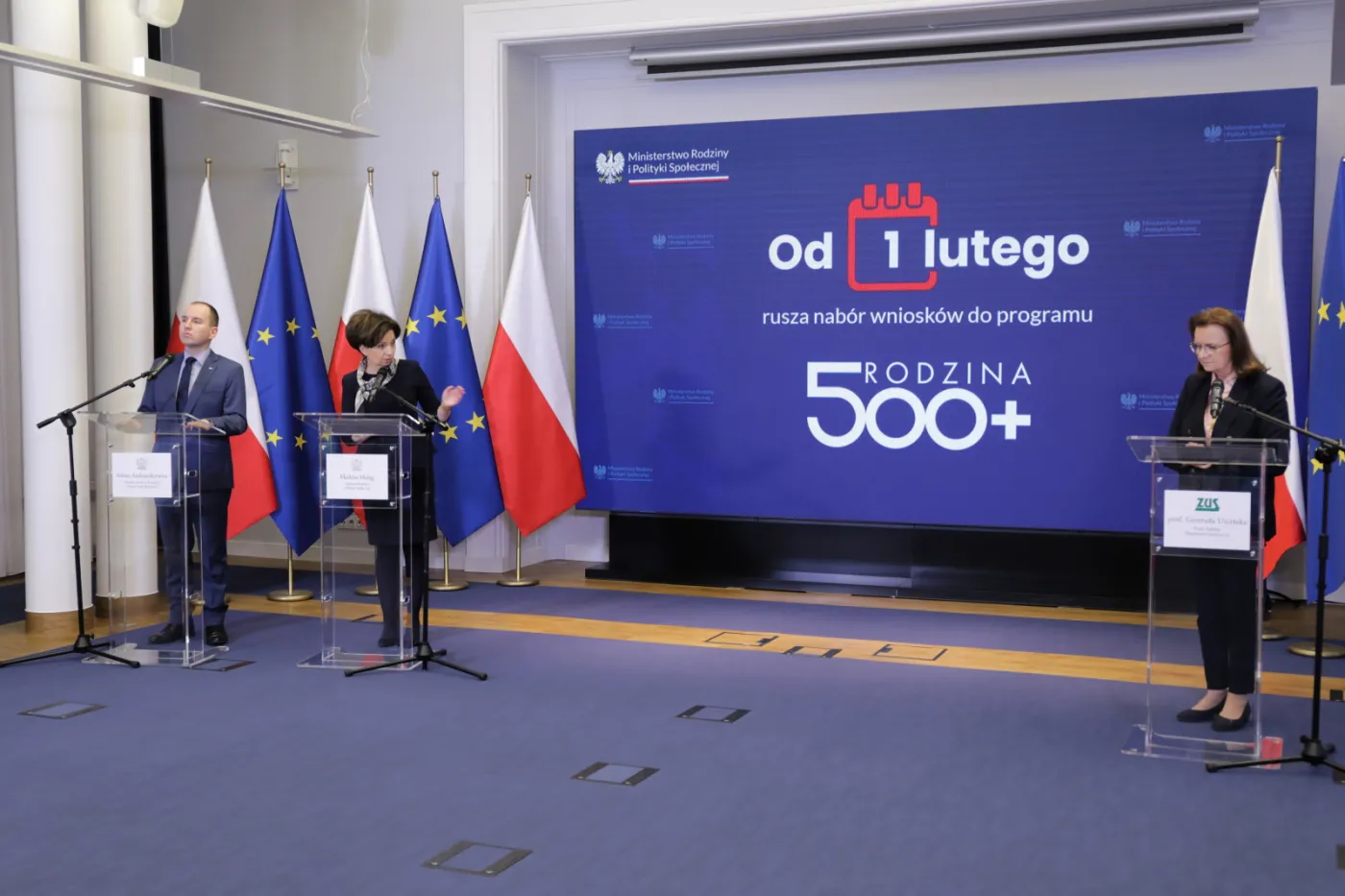 Marlena Maląg, Gertruda Uścińska, Adam Andruszkiewicz
