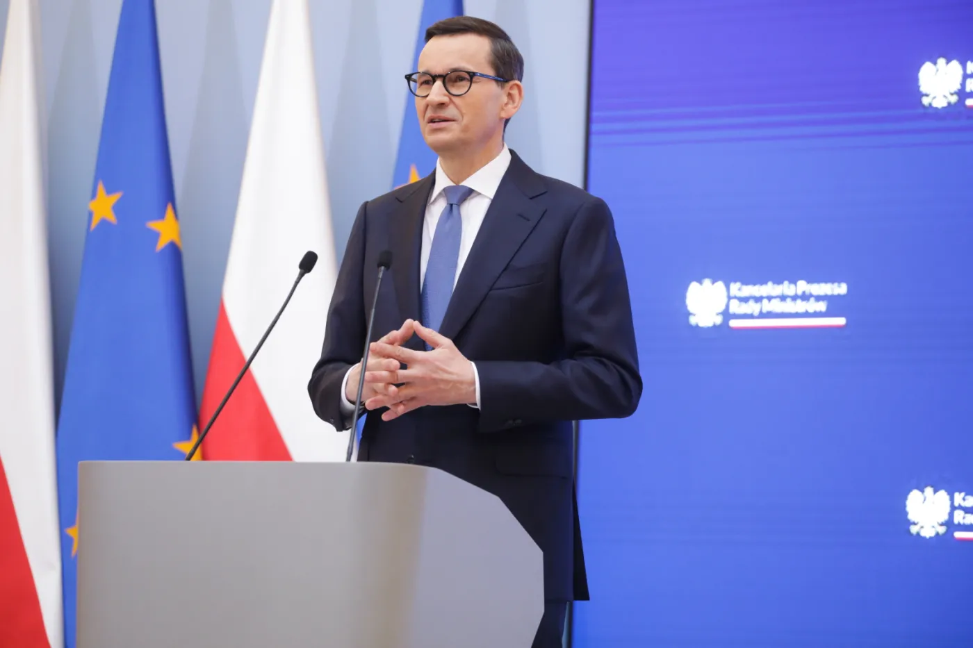 Premier Morawiecki komentuje wyrok reżimu w Mińsku na Alesiu Bialackim. "To kolejna skandaliczna decyzja białoruskiego sądu"