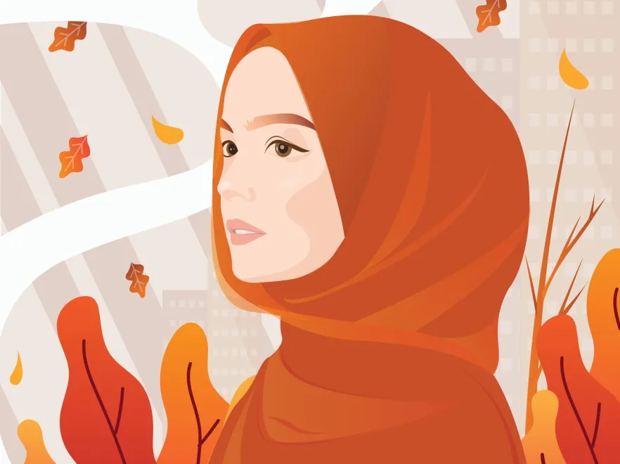 Muzułmanka. Hidżab